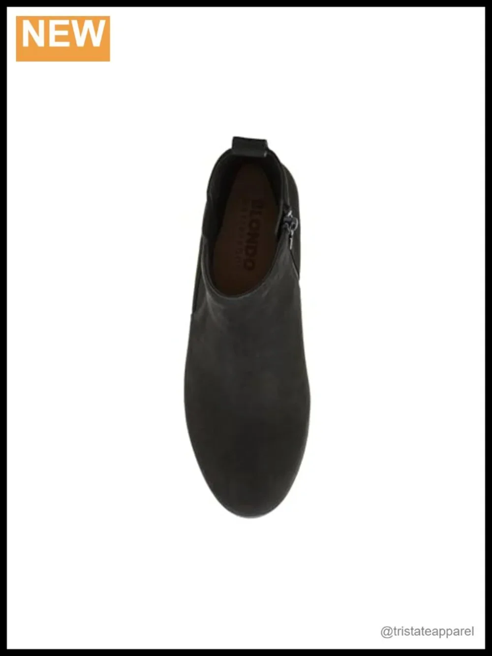 Waterproof Suede Ankle Booties, Pull-On Boots with Wedge Heel